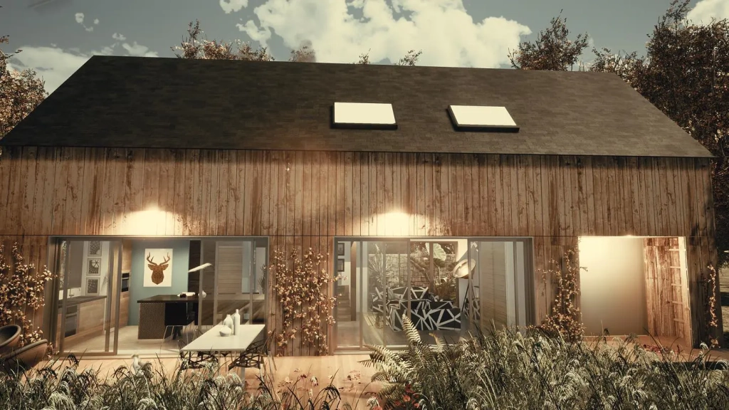 Conception d'une maison en bois à l'Île d'Arz